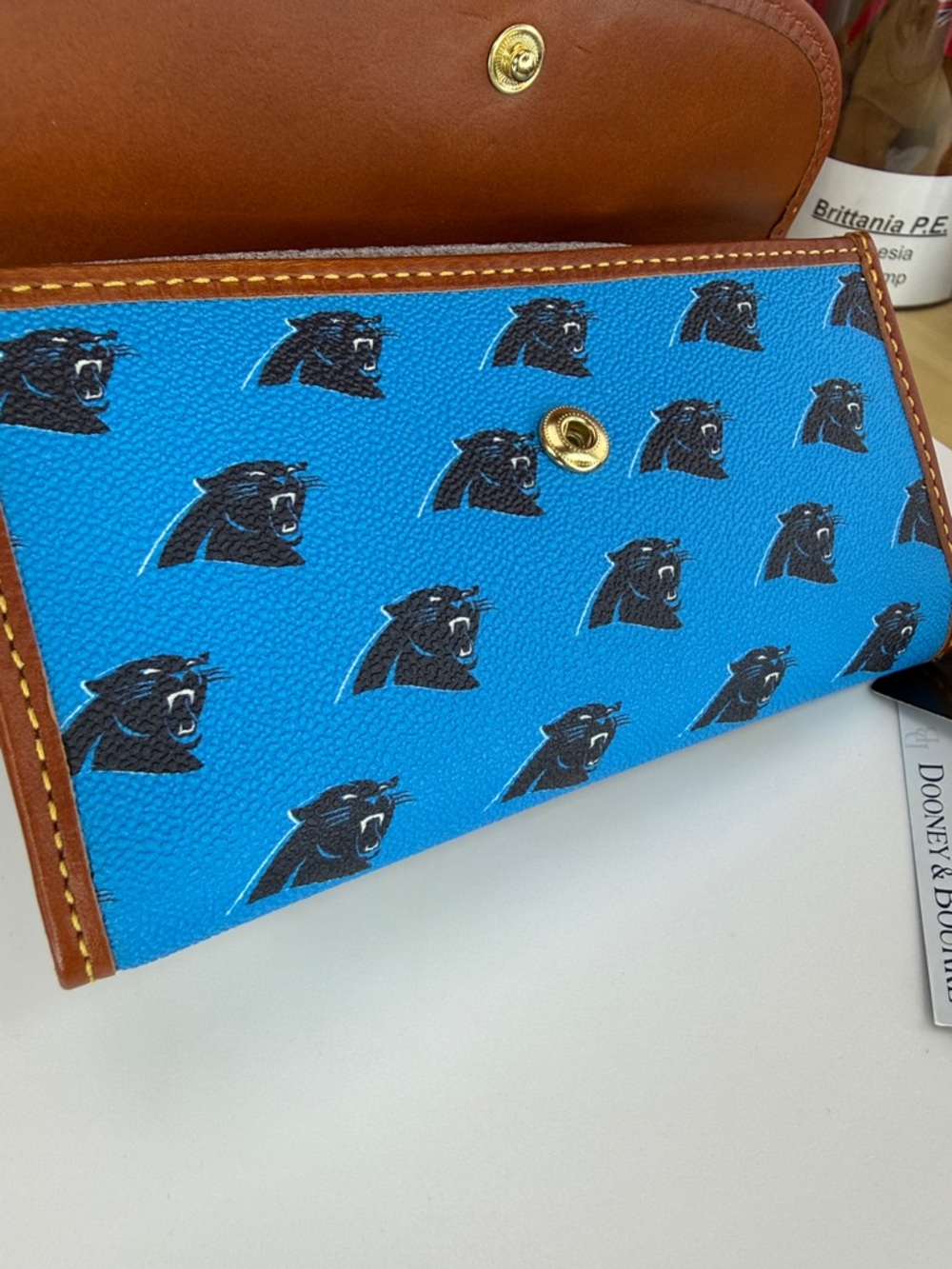 π₯NWT DOONEY & BOURKE - NFL Carolina Panthers Continental Clutch Wallet - S0809 - Picture 11 of 17